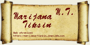 Marijana Tipšin vizit kartica